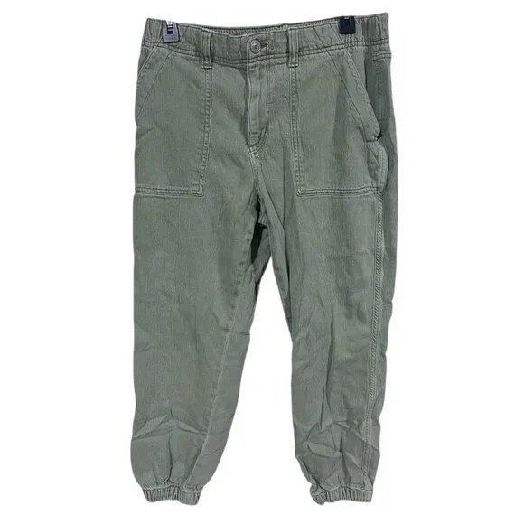 American Eagle Green Jogger Utility Cargo Pants 32” Waist Size 12 Regular - Picture 1 of 4